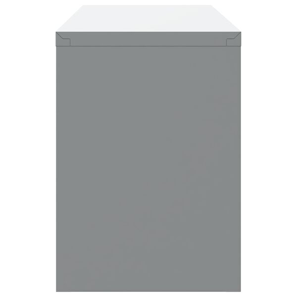 vidaXL Munkaszekr&eacute;ny K&eacute;szlet 10 pcs Piros Porsz&oacute;rt Ac&eacute;l &eacute;s M&eacute;rn&ouml;ki Fa