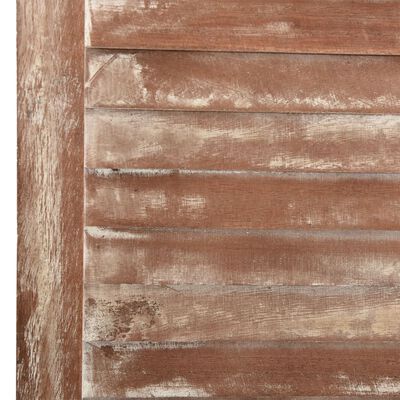 vidaXL 6 paneles barna tömör császárfa paraván 210 x 165 cm