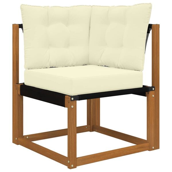 vidaXL K&uuml;lt&eacute;ri kanap&eacute; p&aacute;rna 3 pcs Kr&eacute;m Poli&eacute;szter