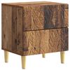 vidaXL &Eacute;jjeli asztal Antik Fa 43 x 34,5 x 48 cm Szerelt Fa
