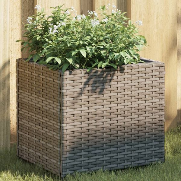 vidaXL 2 db sz&uuml;rke polyrattan kerti &uuml;ltetől&aacute;da 36x30x32 cm