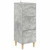 vidaXL Fi&oacute;kos szekr&eacute;ny Betonsz&uuml;rke 33 x 34,5 x 90 cm Szerelt Fa