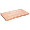 vidaXL vil&aacute;gosbarna kezelt t&ouml;m&ouml;r t&ouml;lgyfa asztallap 100x60x(2-6) cm