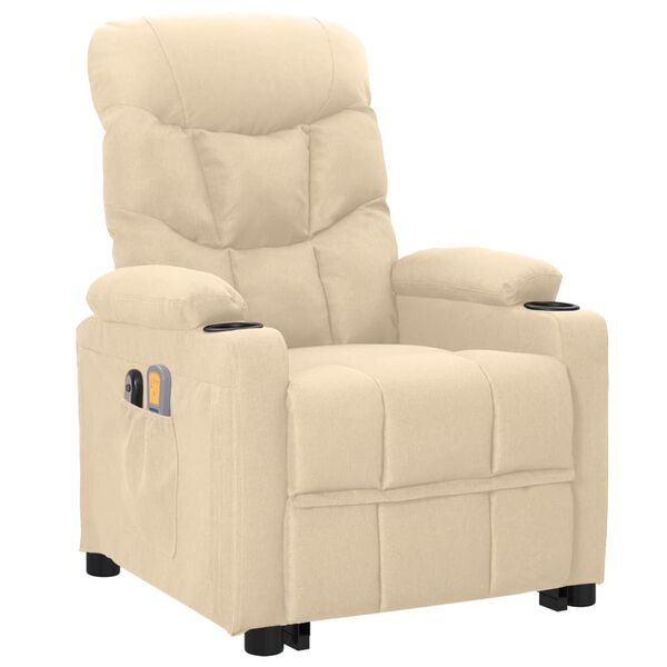 vidaXL kr&eacute;msz&iacute;nű sz&ouml;vet fel&aacute;ll&aacute;st seg&iacute;tő massz&aacute;zsfotel