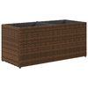 vidaXL 2 db barna polyrattan kerti &uuml;ltetől&aacute;da 2 cser&eacute;ppel 72x30x32 cm