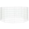 vidaXL 10 paneles horganyzott vas szabadon álló állatketrec 54 x 80 cm