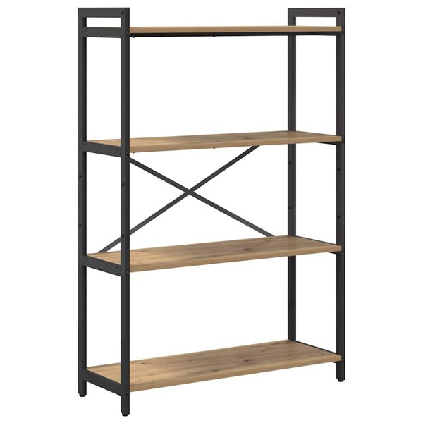 vidaXL K&ouml;nyvespolc Artisan t&ouml;lgy 80 x 30 x 120 cm Faanyag