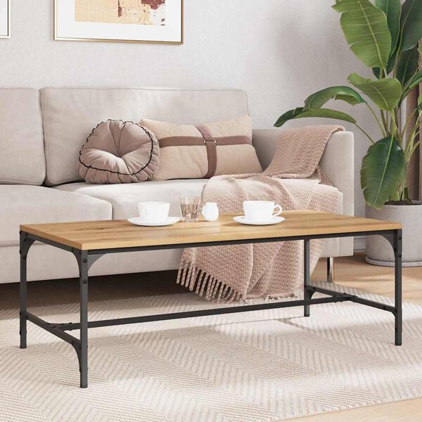 vidaXL Doh&aacute;nyz&oacute;asztal Artisan t&ouml;lgy 100 x 50 x 35 cm Faanyag