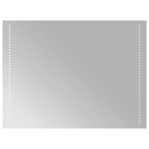 vidaXL LED F&uuml;rdőszoba T&uuml;k&ouml;r &Aacute;tl&aacute;tsz&oacute; 80 x 60 cm edzett &uuml;veg