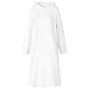 vidaXL Takar&oacute; pul&oacute;ver Feh&eacute;r m Flanell