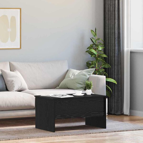 vidaXL Doh&aacute;nyz&oacute;asztal Fekete t&ouml;lgy 102 x 50,5 x 46,5 cm Faanyag