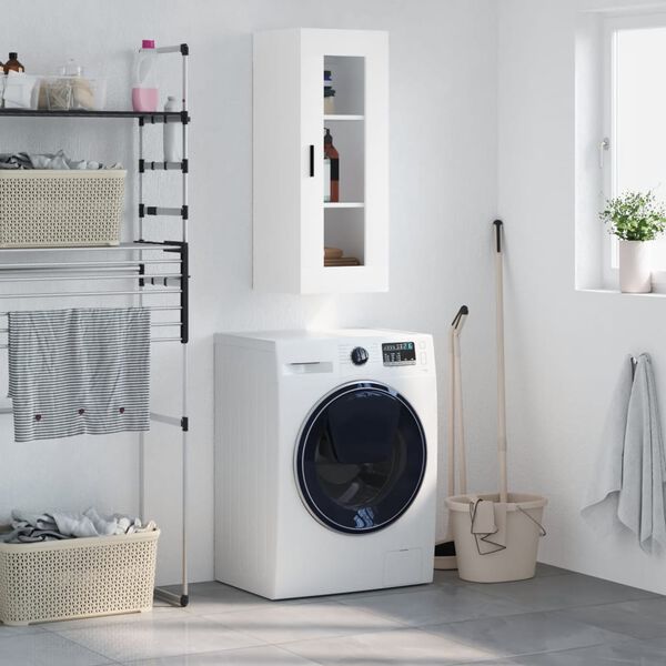 vidaXL feh&eacute;r fali szekr&eacute;ny34,5x34x90 cm