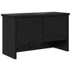 vidaXL Fali Kab&aacute;thorog Falra szerelhető Fekete t&ouml;lgy 50 x 20 x 30 cm