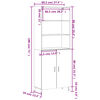 vidaXL sonoma t&ouml;lgy szerelt fa magasszekr&eacute;ny 69,5 x 34 x 180 cm
