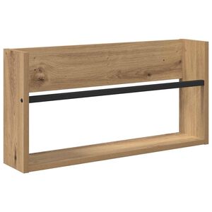 vidaXL Magazin &aacute;llv&aacute;ny polcokkal Artisan t&ouml;lgy 60 x 12 x 30 cm Faanyag