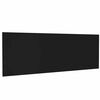 vidaXL fekete szerelt fa fali fejt&aacute;mla 240 x 1,5 x 80 cm