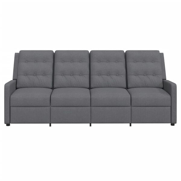 vidaXL vil&aacute;gossz&uuml;rke n&eacute;gyszem&eacute;lyes d&ouml;nthető sz&ouml;vet massz&aacute;zsfotel