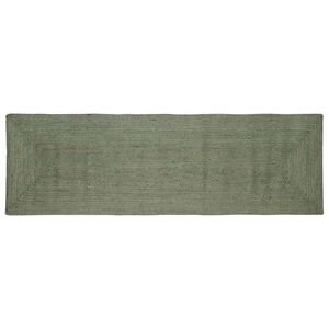 vidaXL Ter&uuml;letszőnyegek N&eacute;gysz&ouml;gletes Olajz&ouml;ld 80 x 250 cm Juta