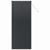 vidaXL Zsalug&aacute;ter Redőny&ouml;k Fekete 220 x 90 cm Alum&iacute;nium
