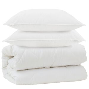 vidaXL Takar&oacute; p&aacute;rn&aacute;kkal p&aacute;rn&aacute;val 3 pcs Feh&eacute;r Mikrosz&aacute;l