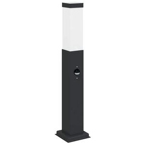 vidaXL szenzoros oszlopl&aacute;mpa 50 cm fekete IP44