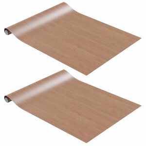 vidaXL 2 db vil&aacute;gos t&ouml;lgysz&iacute;nű &ouml;ntapad&oacute; PVC ajt&oacute;f&oacute;lia 500 x 90 cm