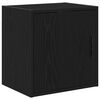 vidaXL 2 db fekete szerelt fa gar&aacute;zs szekr&eacute;nyek