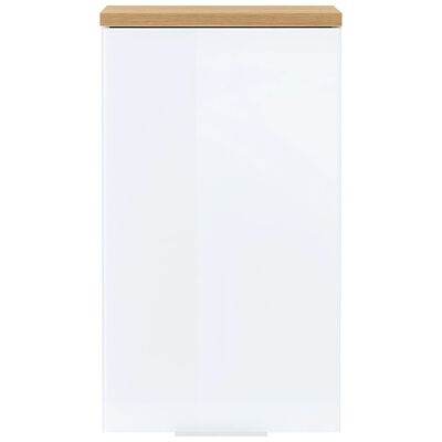 Germania GW-Pescara fehér navarra-tölgyszínű fürdőszobai fali szekrény