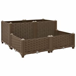 vidaXL polipropil&eacute;n magas&aacute;gy&aacute;s 80 x 80 x 38 cm