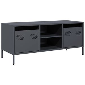 vidaXL antracit hidegen hengerelt ac&eacute;l TV-szekr&eacute;ny 101,5x39x43,5 cm
