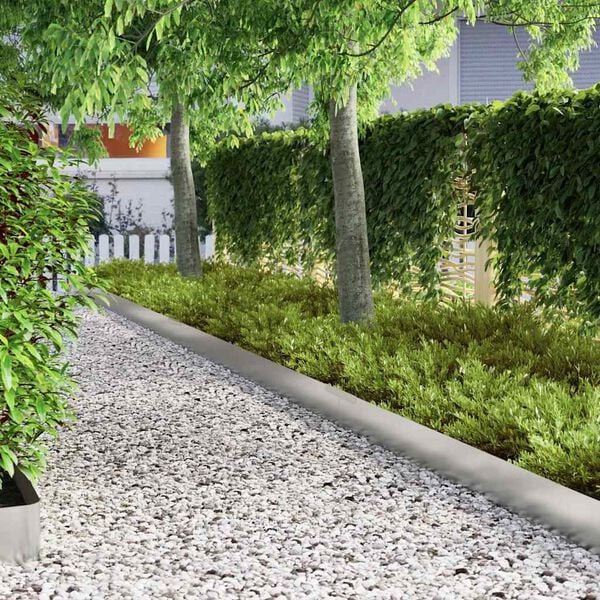 vidaXL Fűszeg&eacute;lyez&eacute;s 4 pcs Ez&uuml;st 450 x 0.05 x 15 cm Horganyzott ac&eacute;l