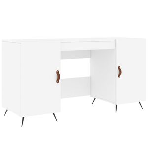 vidaXL feh&eacute;r szerelt fa &iacute;r&oacute;asztal 140 x 50 x 75 cm