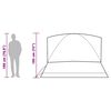 vidaXL 6 személyes fehér sötétítő szövet vízálló kupolás családi sátor