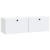 vidaXL Fali TV szekr&eacute;ny 98 x 31 x 30 cm Feh&eacute;r Szerelt Fa