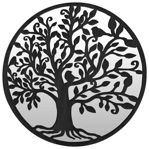 vidaXL fekete kerek vas t&uuml;k&ouml;r belt&eacute;ri haszn&aacute;latra 60 x 2,5 cm