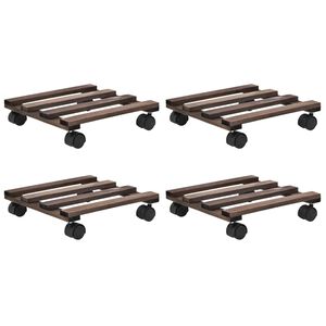 vidaXL 4 db g&ouml;rgős vir&aacute;gal&aacute;t&eacute;t c&eacute;drusf&aacute;b&oacute;l 25 x 25 cm