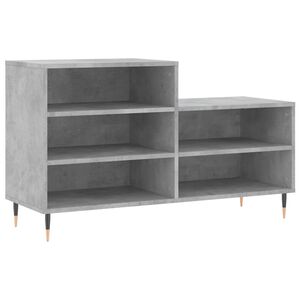 vidaXL betonsz&uuml;rke szerelt fa cipőszekr&eacute;ny 102x36x60 cm