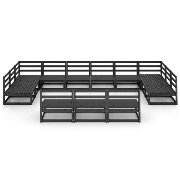 vidaXL 13 r&eacute;szes t&ouml;m&ouml;r fenyőfa kerti &uuml;lőgarnit&uacute;ra