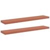 vidaXL Falpolc Falra szerelhető 2 db Piros 120 x 23,5 x 3,8 cm