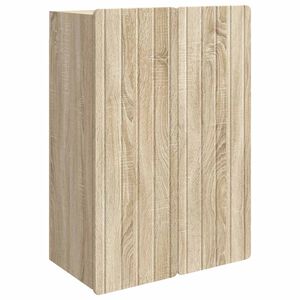 vidaXL Fali szekr&eacute;ny Sonoma T&ouml;lgy 66 x 34,5 x 92 cm Szerelt Fa
