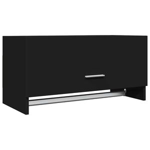 vidaXL fekete szerelt fa ruh&aacute;sszekr&eacute;ny 70 x 32,5 x 35 cm