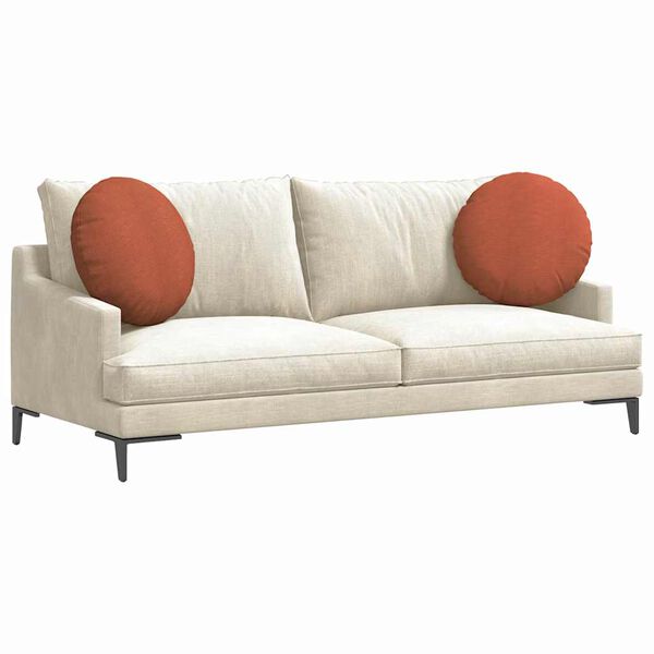 vidaXL &Uuml;lőp&aacute;rn&aacute;k 2 pcs Piros Narancs &Oslash; 50 cm B&aacute;rsonyos sz&ouml;vet