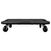 vidaXL fekete polipropil&eacute;n kerekes sz&aacute;ll&iacute;t&oacute;kocsi 58 x 38 x 12 cm