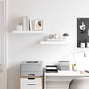 vidaXL 2 db magasf&eacute;nyű feh&eacute;r MDF lebegő fali polc 60 x 23,5 x 3,8 cm