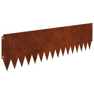 vidaXL Fűszeg&eacute;lyez&eacute;s 20 pcs 103 x 30 cm Ac&eacute;l Rozsd&aacute;s
