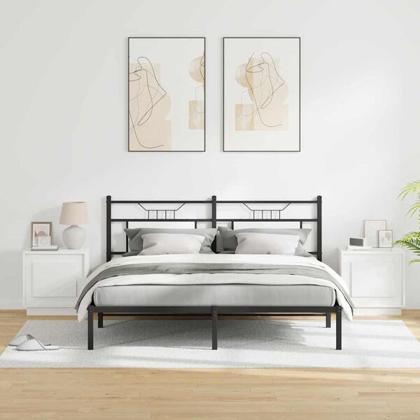 vidaXL &Eacute;jjeliszekr&eacute;ny 2 pcs Feh&eacute;r 44 x 34,5 x 45 cm Faanyag