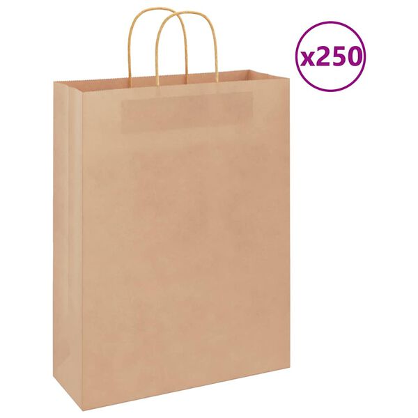 vidaXL 250 db barna pap&iacute;rzacsk&oacute;k foganty&uacute;kkal 32x12x42 cm