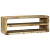 vidaXL TV szekr&eacute;ny polcokkal Barna 100 x 32 x 36 cm T&ouml;m&ouml;r mang&oacute;fa