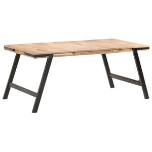 vidaXL t&ouml;m&ouml;r mang&oacute;fa &eacute;tkezőasztal 180 x 90 x 76 cm