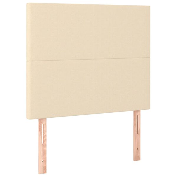 vidaXL kr&eacute;msz&iacute;nű sz&ouml;vet LED-es fejt&aacute;mla 90x5x118/128 cm